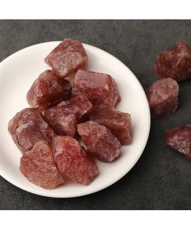 for Raw Strawberry QuartzRough Crystal Stone Specimen for Home Decor Raw Stones and Minerals (Size : 100g)
