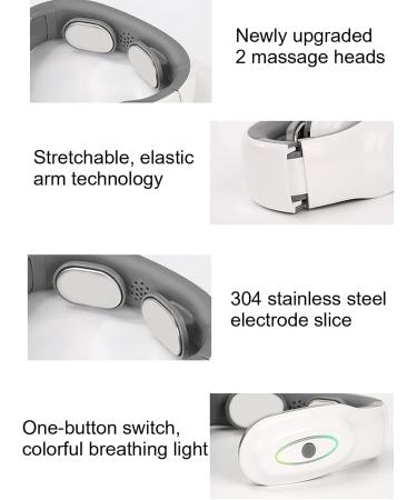 Buy Electric Neck Massage Device - USB 4D Cervical Massager with 6 Modes & 9 Strength Levels for Ultimate Relief - Buy Online on SooperMarket.com