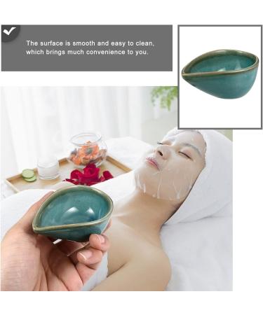 KALLORY Essential Oil Mixing Dish - Ceramic Spa Bowl for Facial Masks & Aroma Oils | Blue - Buy Online on SooperMarket.com