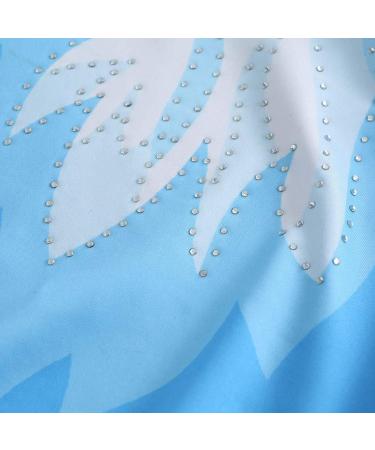 Sleeveless Shiny Diamond Gymnastics Leotard for Women | Blue Tank Leotard Dancewear for Adults - Small - Buy Online on SooperMarket.com