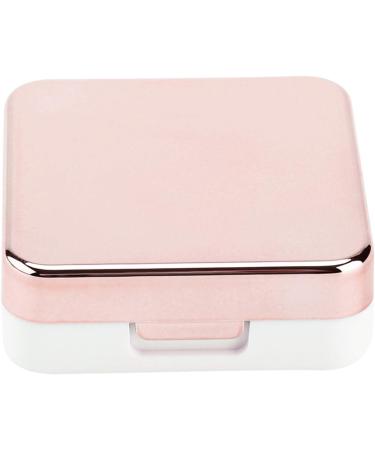 Akozon Lens Kutusu - Cute Pink Contact Lens Container Set with Mirror | Soft Travel Eye Care Storage Box - Buy Online on SooperMarket.com