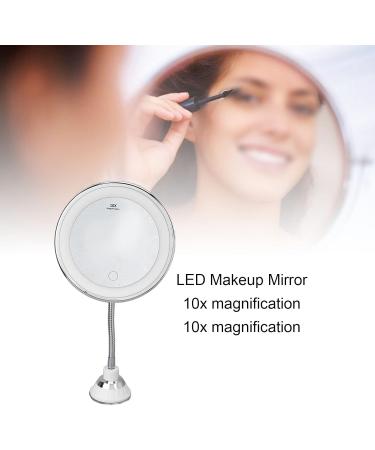Mirror With Lights Lighted Makeup Mirror With Magnification Rechargeable Double Side 3 Color Lighting Makeup Mirror Dimmable Vanity Mirror With Touch Control 360 Rotation Standing Desk Mirror Suction - Buy Online on SooperMarket.com