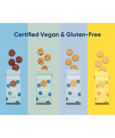 Partake Foods Soft Baked Vegan Cookies 4 Box Variety Pack - Vegan & Gluten Free Snack for Kids - Buy Online on SooperMarket.com