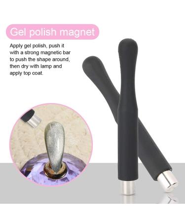 Buy 3pcs Cylindrical Nail Polish Magnet Stick | UV Gel Polish Tool for Cat Eye Nail Art - International Shipping Available - Buy Online on SooperMarket.com