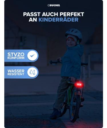 B chel LED Bicycle Luggage Rack Light | STVZO Approved Taillight for Dynamo & E-Bike | Black Bicycle Light - Buy Online on SooperMarket.com
