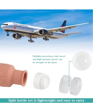 Mezzar 16-Piece Silicone Travel Bottles Set - BPA-Free Containers for Shampoo Lotion & Shower Gel - Perfect for International Travel - Buy Online on SooperMarket.com