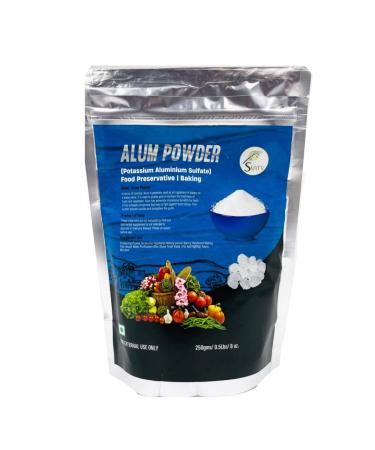 SVATV Alum Powder 250 Gram (8.8 Oz) | Granulated Potassium Alum Powder | Purified Through Shodhan Process | Granulated Powder Alumbre