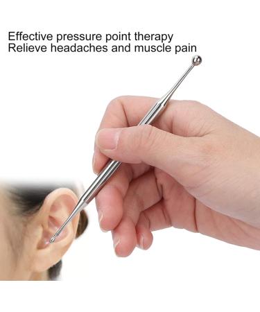 Brrnoo Ear Acupuncture Pencil - Double-Head Stainless Steel Acupressure & Massage Device for Portable Body Relief | International Shipping Available - Buy Online on SooperMarket.com