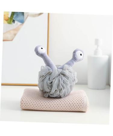 FRCOLOR 6 Pcs Bath Flower Sponge Set for Body Cleaning - Natural Shower Scrubber Mesh Pouf with Cartoon Grey Design - Buy Online on SooperMarket.com