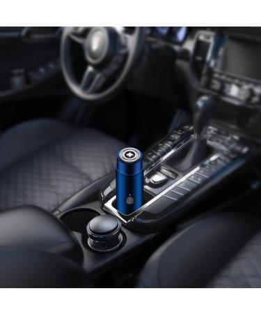 mini electric razor Mini Electric Shaver for Men Portable USB Rechargeable Razor Wet & Dry Use Rotary Electric Shaver for Travel Blue - Buy Online on SooperMarket.com