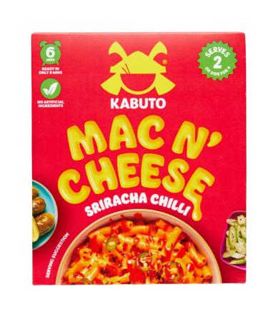 Kabuto Noodles | Mac n' Cheese Big Box Instant Pasta | Macaroni Cheese Hob Meal | 200g | Sriracha Chilli Cheese Flavour