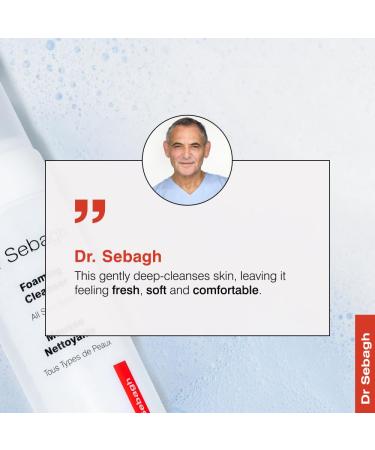 Dr Sebagh Foaming Facial Cleanser - Daily Purifying & Toning Foam for All Skin Types - 5.1 fl. oz. Face Wash for Women & Men - Buy Online on SooperMarket.com