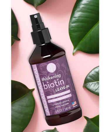 Arganatural Biotin Leave In Conditioner & Detangler | 8 fl oz Spray Bottle - Buy Online on SooperMarket.com