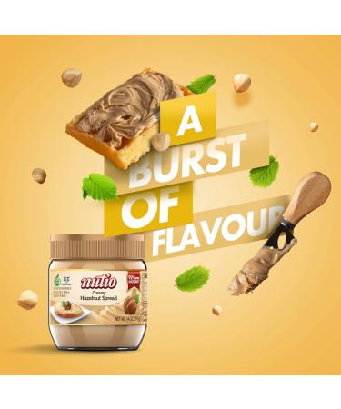 NUTIO Creamy Hazelnut Spread 14oz - 92% More Hazelnut, 37% Less Sugar, Palm Oil Free - Gluten Free, Non-GMO, Eco-Friendly Glass Jar - Perfect for Pancakes & Waffles - 1 Pack - Buy Online on SooperMarket.com