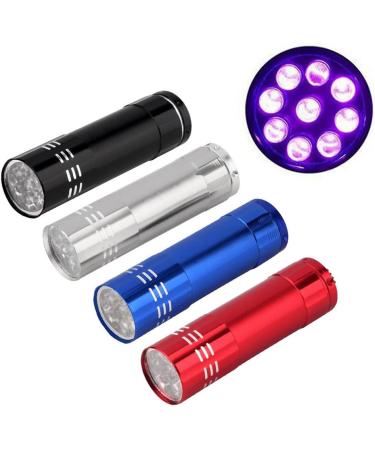 OSALADI 9 Uv Flashlight Mini Uv Nail Lamp Portabel Torch Mini Uv Touch Uv Led Flashlight Money Detector Light Mini for Nails Glow in Dark Flashlights Led Nail Lamp Portable Jewelry - Buy Online on SooperMarket.com