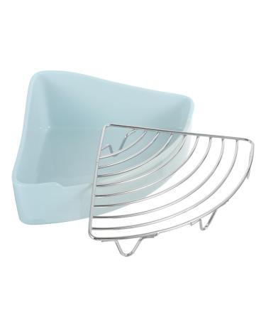 ORFOFE Small Pet Ceramic Toilet Anti-Fall Bunny Hamster Litter Pan Chinchilla Potty Tray Pet Potty Ceramics 24x18.5cm Sky-blue