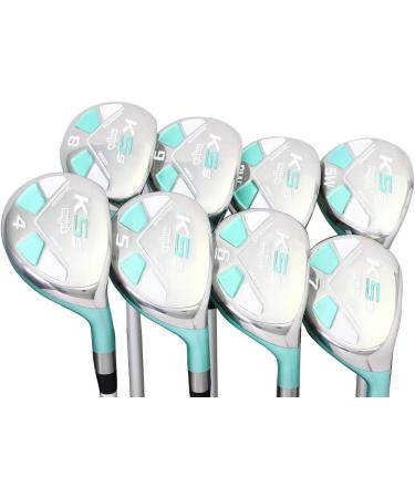 New Majek Seafoam Teal Senior Ladies Golf Hybrids Irons Set - Complete Lightweight Package with Utility Clubs - Senior Women's Flex - Buy Online on SooperMarket.com