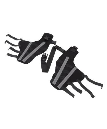 Pet Knee Joint Wrap Reflective Soft Material Inflammation Reduction Stable Dog Hind Leg Support Brace for Knee Dislocation L