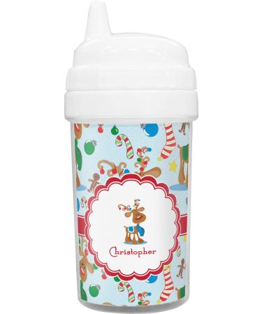 RNK Shops Reindeer Toddler Sippy Cup (Personalized)