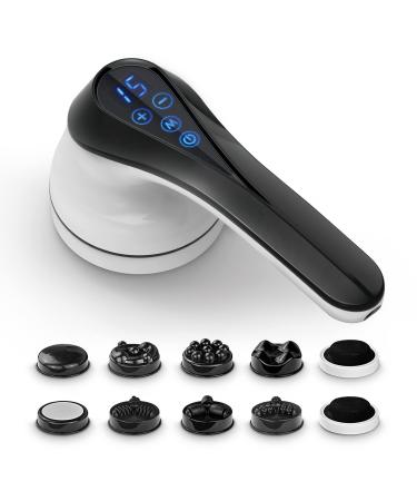 Body Sculpting Machine, Cellulite Massager with Wireless Handheld, Massagers Handheld Deep Tissue with Touch Screen, Lymphatic Drainage Machine with 9 Massage Attachment, Wireless Electric Massager Black