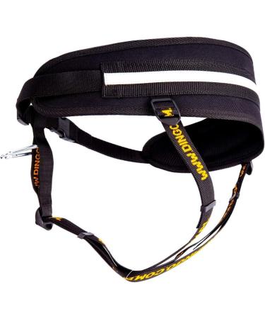 DINGO Canicross Belt 4-in-1 | Universal Adjustable Hands-Free Dog Walking Belt | Reflective Multifunctional | Running Sports Jogging Training | Black Waist Belt (12780-2) - Buy Online on SooperMarket.com