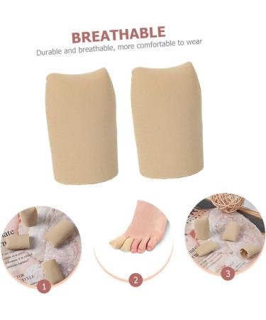 KALLORY 2pcs Silicone Gel Toe Sleeves - Toe Protectors and Finger Tube Sleeves for Toe/Finger Protection - Buy Online on SooperMarket.com