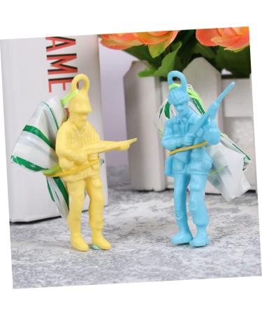 Vaguelly 90 STK Parachute Toys Set - Outdoor Fun for Kids | Mini-Soldier Parachute Playset | International Shipping Available - Buy Online on SooperMarket.com
