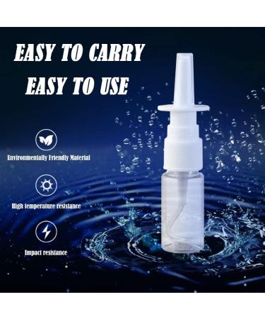 LIEISFEPER 10ml Refillable Nasal Spray Bottles - 20Pcs Portable Plastic Containers for Home and Travel Use - Buy Online on SooperMarket.com