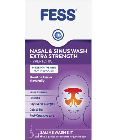 Fess Nasal & Sinus Wash Extra Strength Starter Kit 6 Sachets - Buy Online on SooperMarket.com