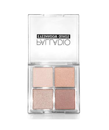 Palladio Eyeshadow Quad - Velvety Matte and Metallic Shades, Creamy Formula, Talc-Free - Ballerina Palette - Buy Online on SooperMarket.com