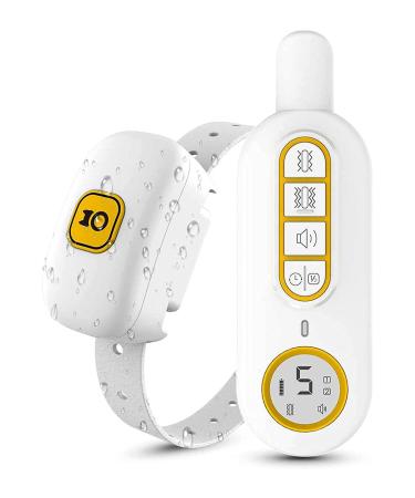 Dog Training Collar with Remote for Small Medium Large Dogs Sound & Double Vibration Training Modes IPX7 Waterproof Rechargeable Anti Bark Collar for Dogs Training 1000FT Remote Range