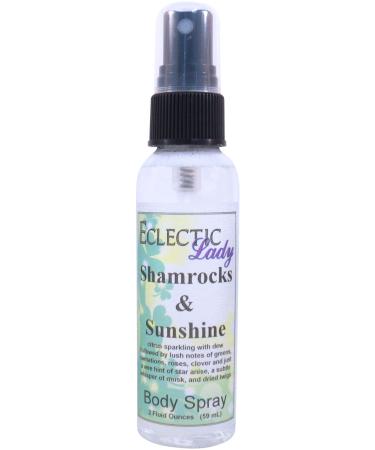 Shamrocks and Sunshine Body Spray 2 ounces Body Mist for Women with Clean Light & Gentle Fragrance Long Lasting Perfume with Comforting Scent for Men & Women Cologne with Soft Subtle Aroma For 2 Fluid Ounces