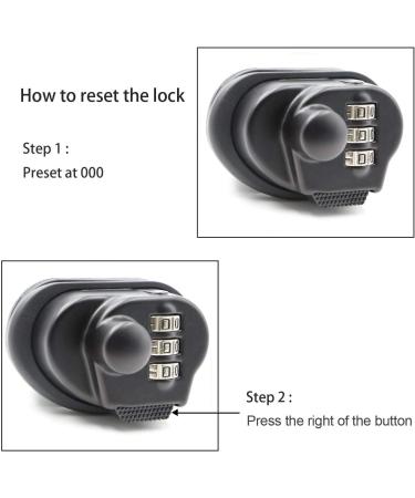 Mizzuco Trigger Lock - 3 Digit Combination Gun Lock in Black - Buy Online on SooperMarket.com