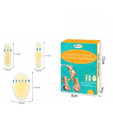 Hydrocolloid Bandages for Blister Prevention and Acne Removal - Waterproof Tape for Feet - Cellulite Remover - One Size - Buy Online on SooperMarket.com