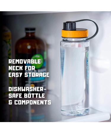 Giraffe Bottle Tower Hands-Free Drinking System | Clear Tritan Bottle 15 Inch | Pack of 1 - Buy Online on SooperMarket.com