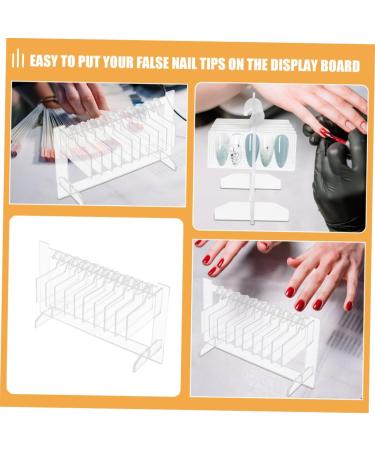 PLAFOPE 2 Sets Nail Display Board Nail Tips Display Holder Nail Art Display Holder False Nail Display Stand Nail Charm Storage Holder Manicure Supplies Nail Art Decor Manicure Art Supply - Buy Online on SooperMarket.com