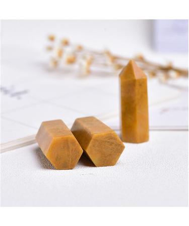 Natural Yellow Aventurine Natural Crystal Points Reiki Feng-Shui Stone for Meditation Room Decor Obelisk Ornament (Color : Yellow Aventurine Size : 5-6cm) 5-6cm Yellow Aventurine - Buy Online on SooperMarket.com