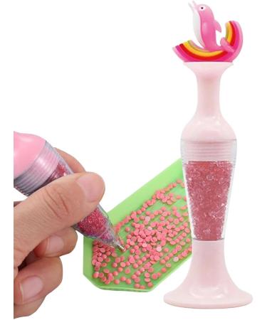 higyee Gem Picker Tool - Dotting Cartoon Picker Rhinestone Tool Pen | Crystal Bead Handle DIY Manicure Decoration Tool Enhance Your Creativity with Ease dolphin pink - Buy Online on SooperMarket.com