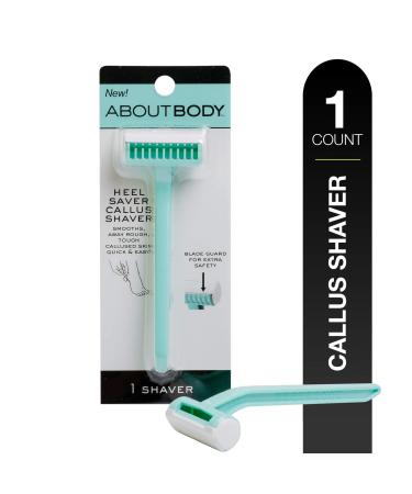 Kai About Body Heel Saver Stainless Steel Callus Shaver for Women Includes 1 Heel Shaver Smooth Away Rough, Thick, Callused Skin on Heels Foot Scraper for Callus Removal Dead Skin Remover for Feet