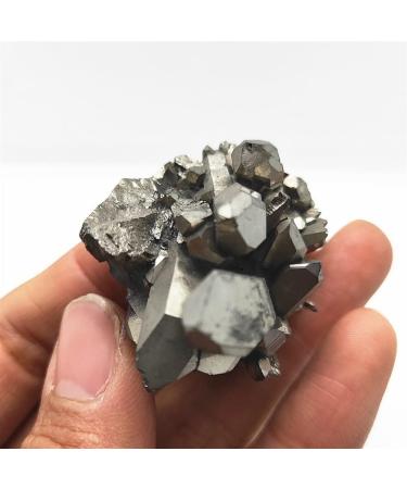 Natural Crystal 50g Silver Angel Halo Quartz Cluster Titanium Coating Natural Electroplating Quartz Cluster Curing Power Stone Crystal HOMEZHOU - Buy Online on SooperMarket.com