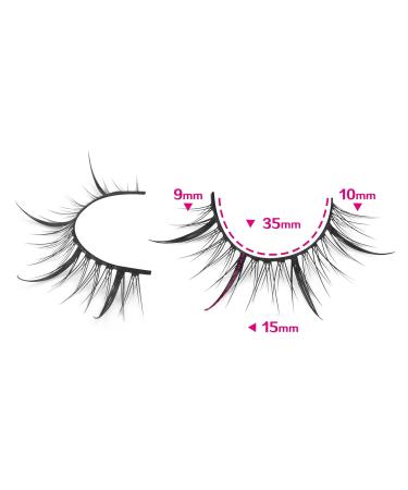 Manga Lashes 13MM - Natural Japanese Anime Spiky False Eyelashes - 8 Pairs Pack by PHKERATA Style H - Buy Online on SooperMarket.com