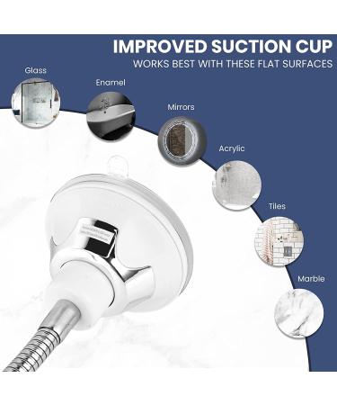 Fogless Shower Mirror with Flexible Gooseneck Extension and Upgraded Suction Cup - Shatterproof 6.3 x 6.3 Surface - Buy Online on SooperMarket.com