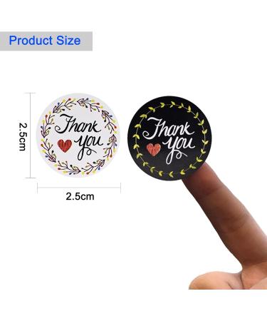 Buy 1000 Round Self-Adhesive Thank You Stickers - Perfect for Gifts Envelopes Weddings & Birthdays | Ideal for International Shipping - Buy Online on SooperMarket.com