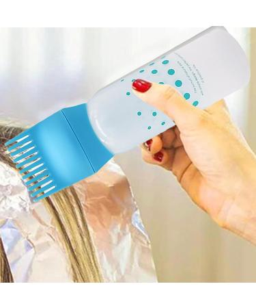 Lesunbak Root Comb Applicator Bottle Oil Applicator for Hair Dye Hair Dye Brush Bottle Lightweight Oil Bottle Applicator Brush for Hair Dyeing Scalp Blue - Buy Online on SooperMarket.com