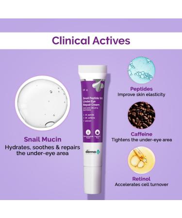 Buy The Derma Co. Snail Peptide 96 Under Eye Cream - Reduces Dark Circles & Puffiness - International Shipping Available - Buy Online on SooperMarket.com