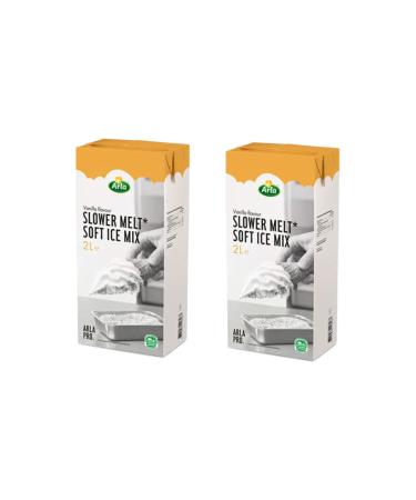 Arla Pro UHT Soft Ice Cream Mix 2L x 2. Complete mix creamy flavour.