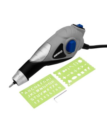 NEIKO 10576A Handheld Electric Engraver Tool  Etching Tool  120V  Tungsten Carbide Tip  Electric Engraving Pen for Metal  Wood  Glass  & Plastic  Engraving Machine Scriber  Customizer Etcher Stencils