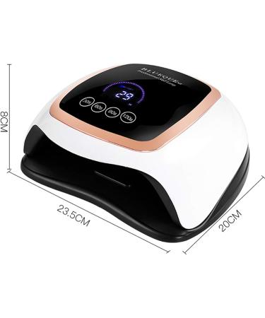 Buy Tonsooze 168W UV LED Nail Dryer Lamp - Professional Nail Lamp with Touchscreen Infrared Sensor & 4 Timers Ideal for All Gel Nails Removable Magnetic Floor Plate - Buy Online on SooperMarket.com