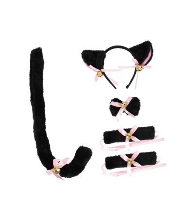 PLAFOPE 1 Set Cat Ears Headband Animals Ear Headband Animals Tail Prop Animal Cosplay Accessories Festival Tail Decor Costume Party Prop Party Decors Dress up Costume Animal Ear Hairband