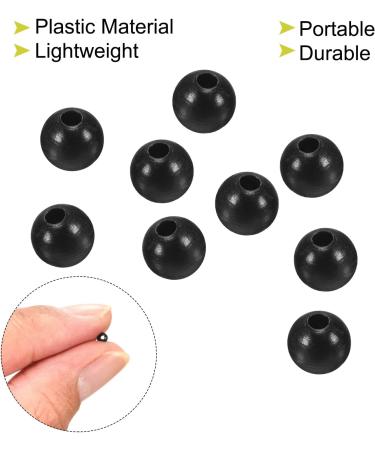 PATIKIL 200pcs 3mm Black Fishing Beads - Premium Plastic Fishing Bait Eggs for Tackle - Buy Online on SooperMarket.com